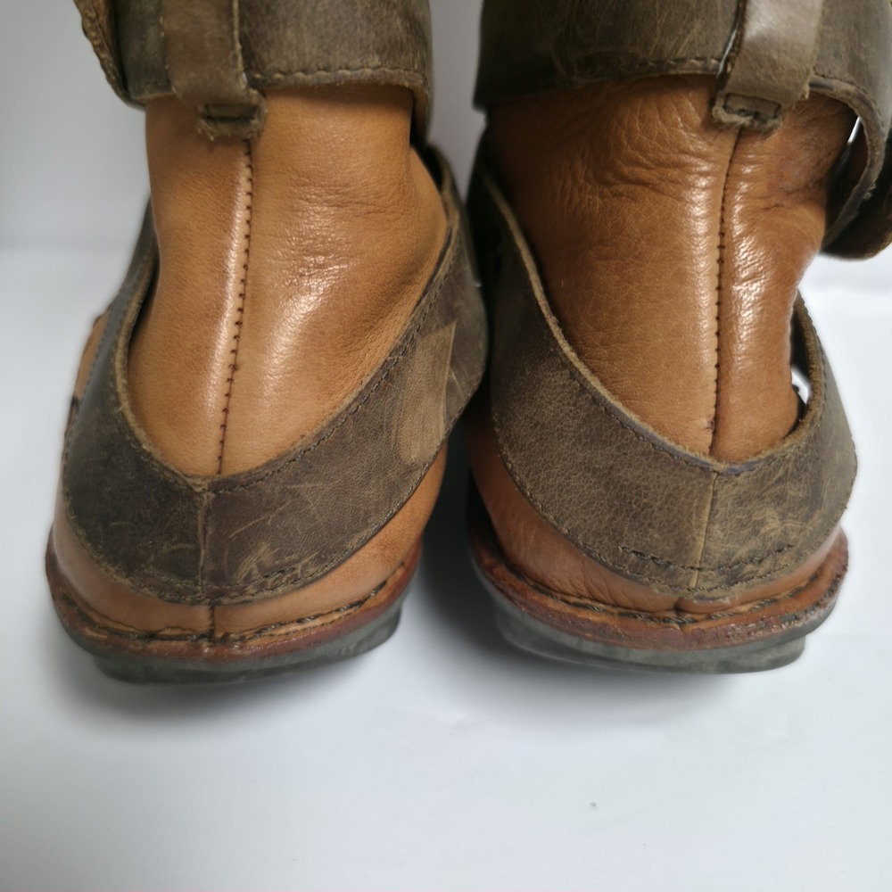 OTBT Johnston Tan Leather Strappy Slouch Boots Women's Size 8 Dandelion Boho - Picture 12 of 16
